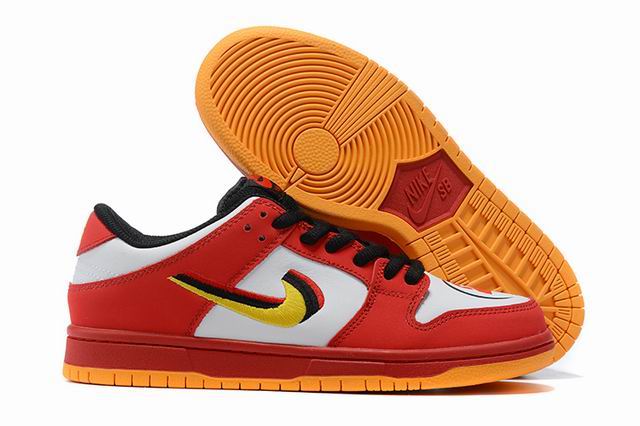 Cheap Nike Dunk Sb Men's Shoes Red White Yellow-12 - Click Image to Close